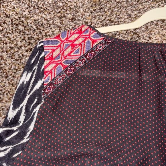 ANTHROPOLOGIE OS • XS 3/4 SLEEVE BOHO TOP • EXCELLENT CONDITION - Picture 5 of 13